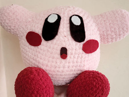 Crochet Pink Blob (Kirby)