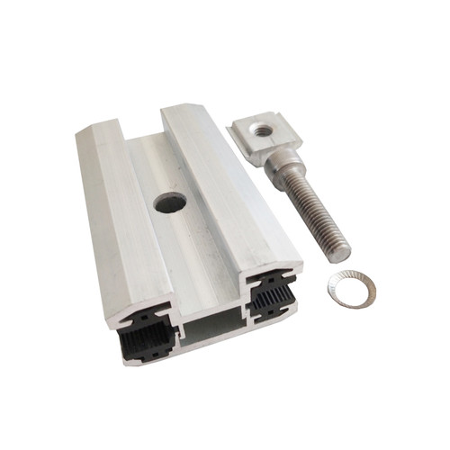 Aluminum clamps solar panel mounting 35mm 40mm mid clamp PV structure ...