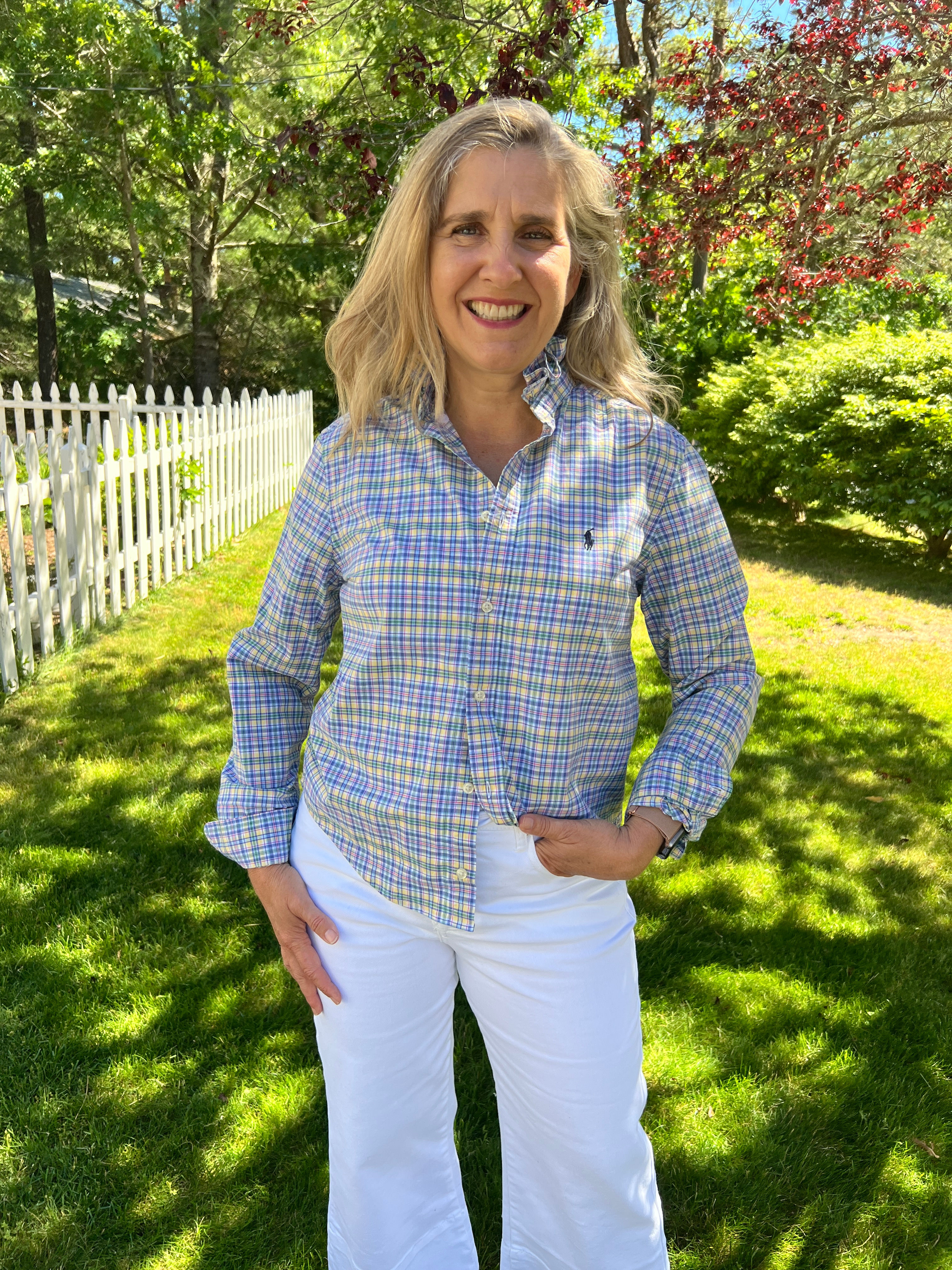Ruffled Shirt - Upcycled Ralph Lauren #4007