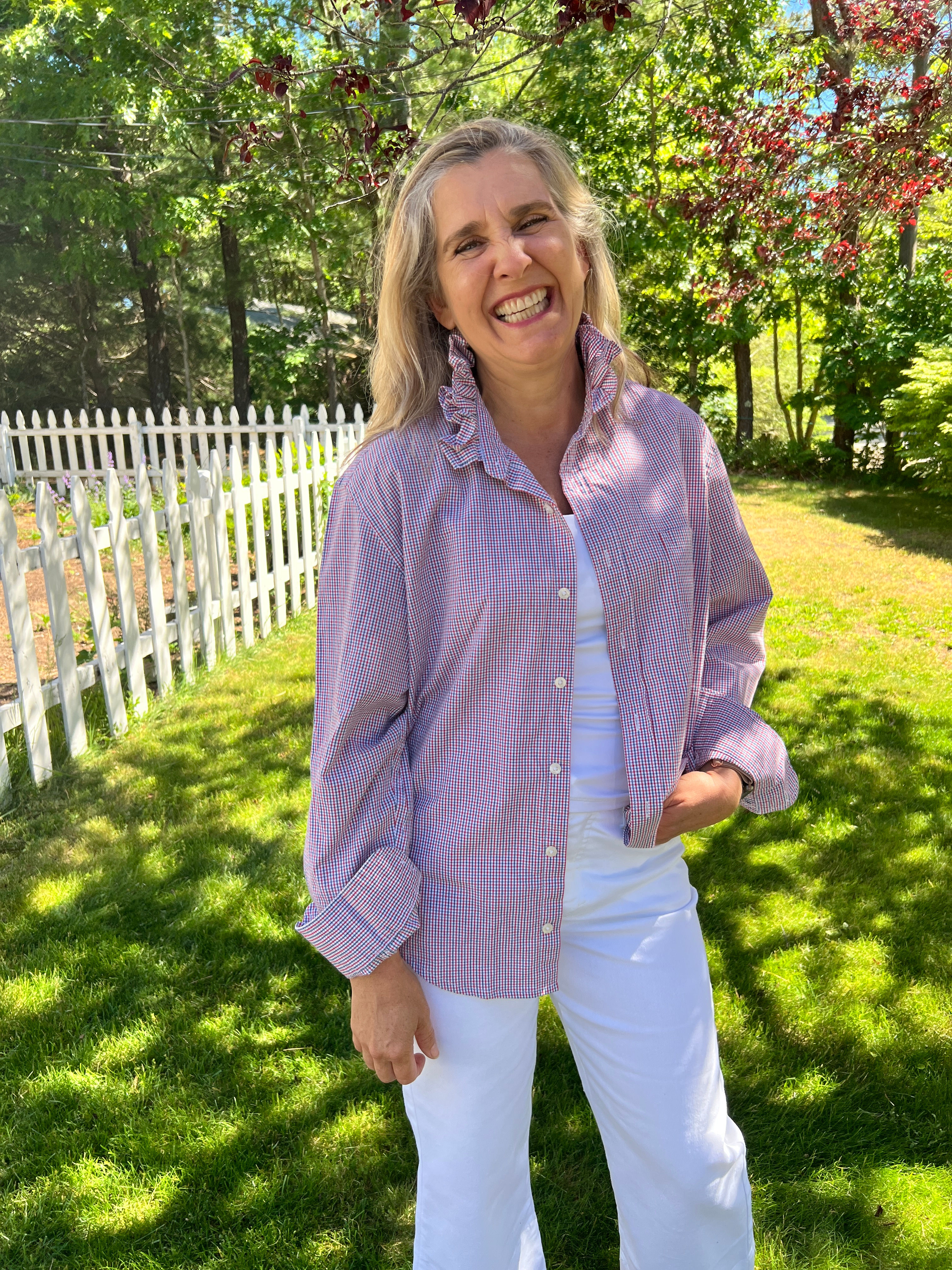 Ruffled Shirt (L)- Upcycled #4012