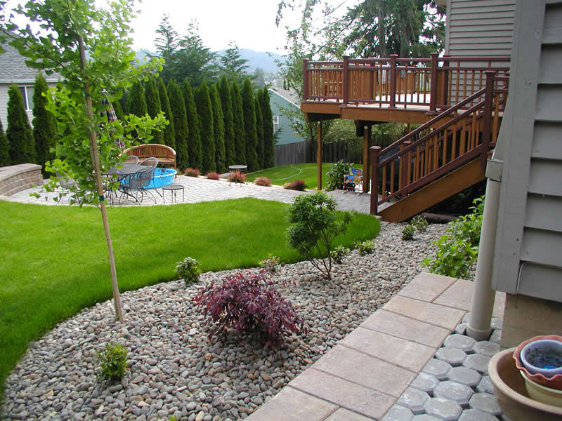 decoracao jardim com seixo