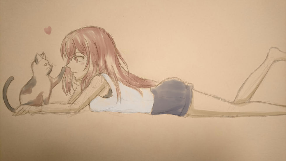 ねこと女の子