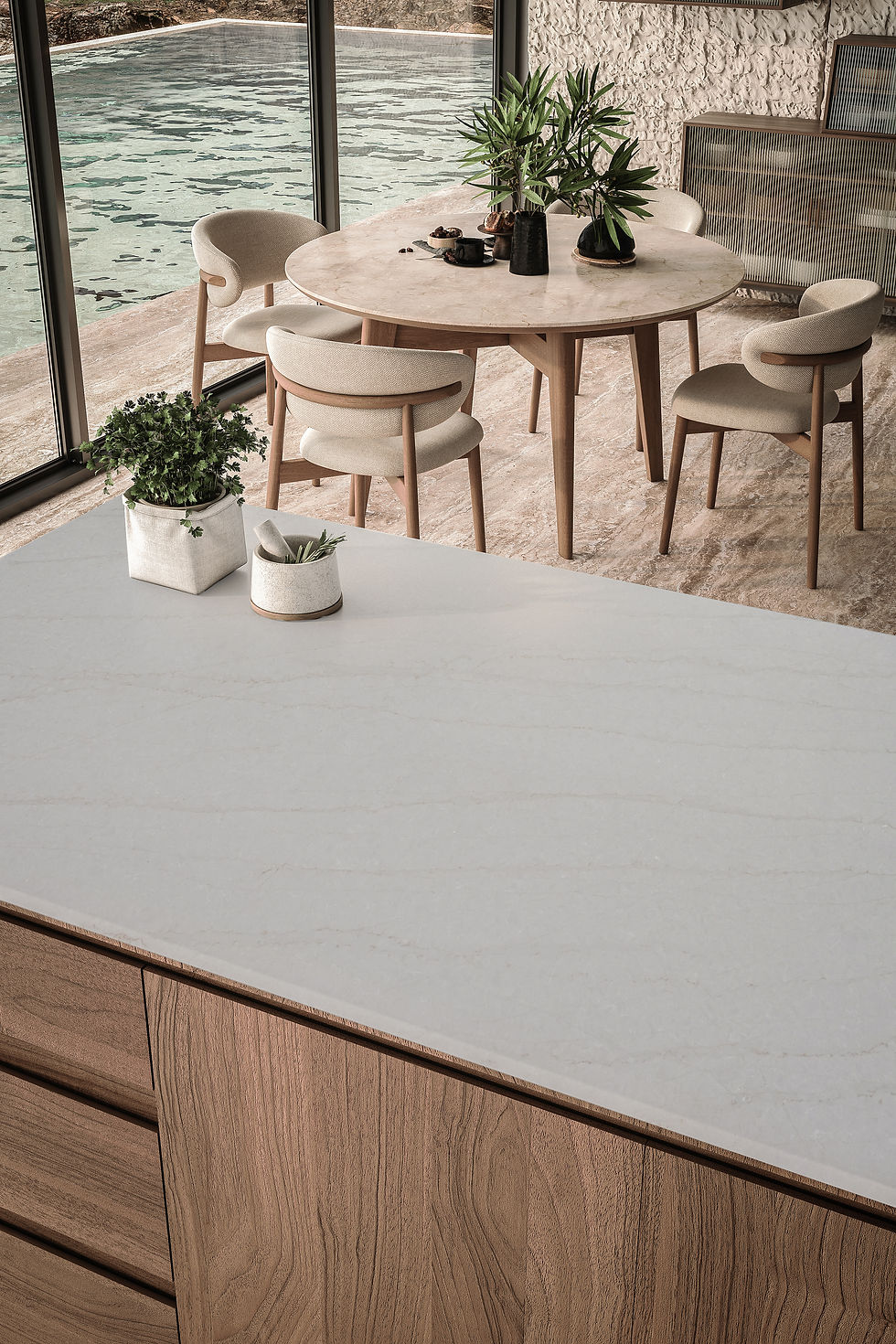 Thumbnail: Banyan Quartz Slab from PACIFIC