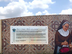 Vidrio para mural de la historia de los helados de Salcedo