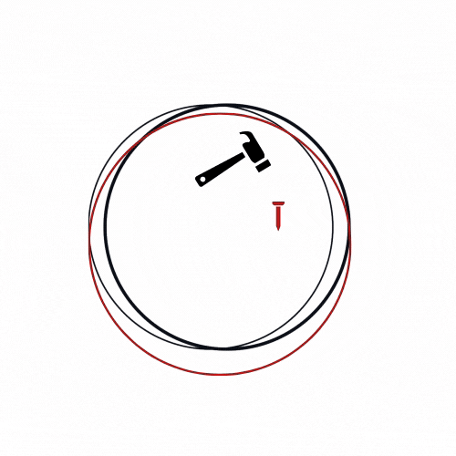 Red and Black Circle Modern Restaurant Logo.gif