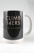 Climb 14ers mug