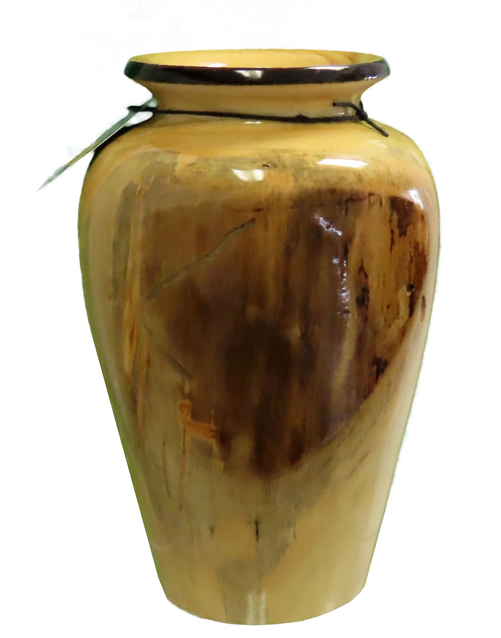 Aspen vase with glass insert turned in Florence, Colorado
