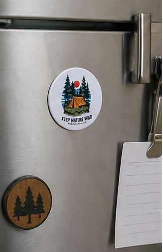 Thumbnail: Buena Vista Colorado Keep Nature Wild Magnet on fridge