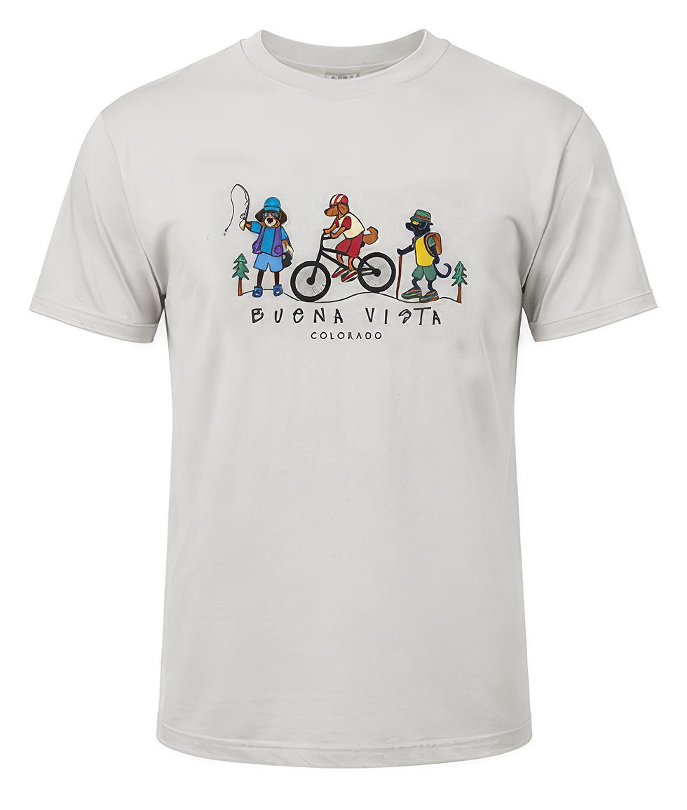 Buena Vista Colorado Adventure Dogs T-Shirt front
