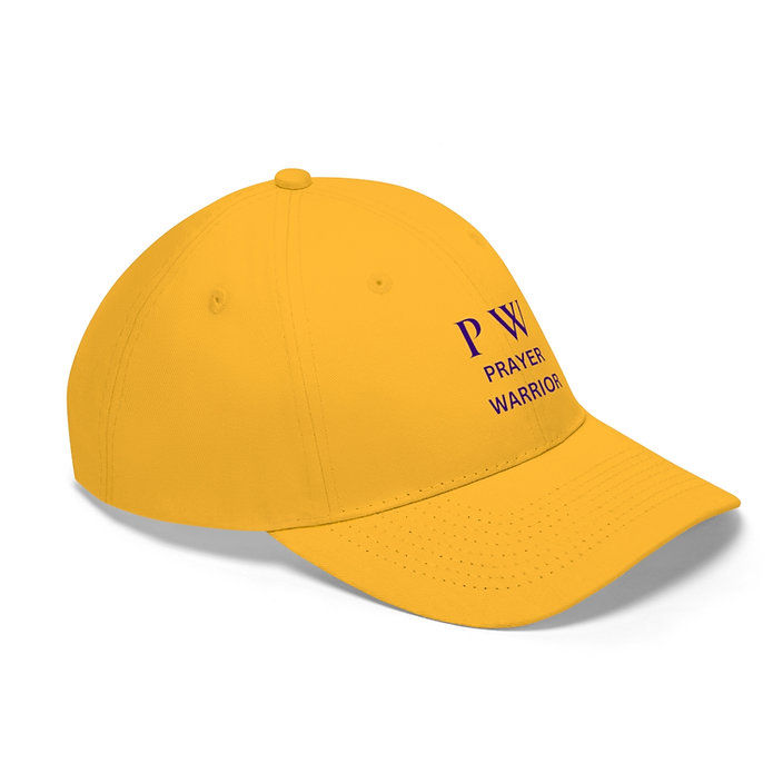 Thumbnail: Unisex Twill Hat- P W Prayer Warrior ( Purple )
