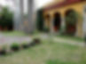 View of Instituto Cultural Oaxaca´s garden in spring