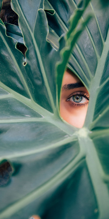 Femme, beauté, cosmétique, naturel
