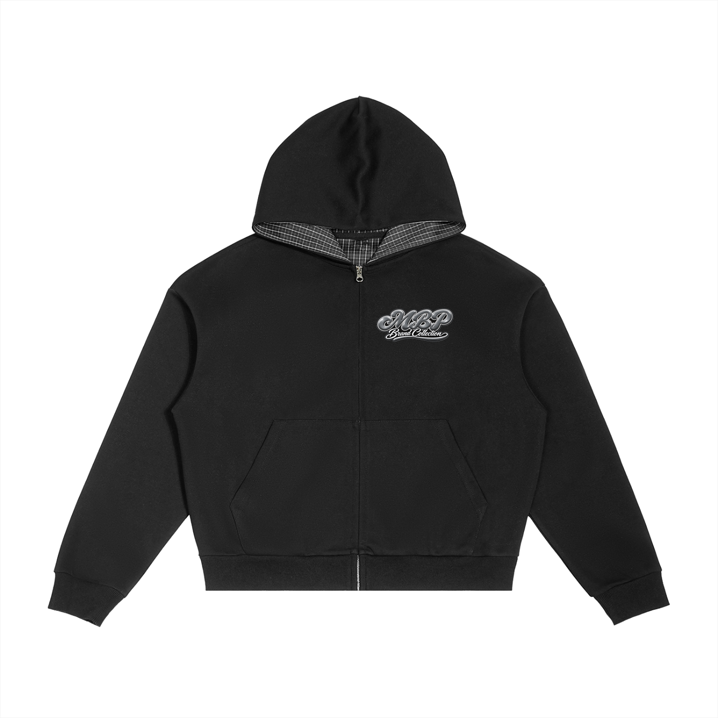 Bae Pop Taffy Plaid Zip Hoodie