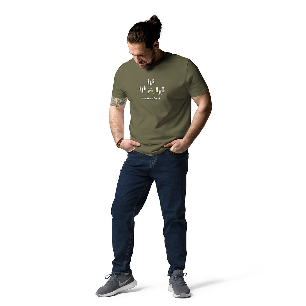 Miniaturbild: Unisex T-Shirt "Cause I'm a Creek." aus organischer Baumwolle