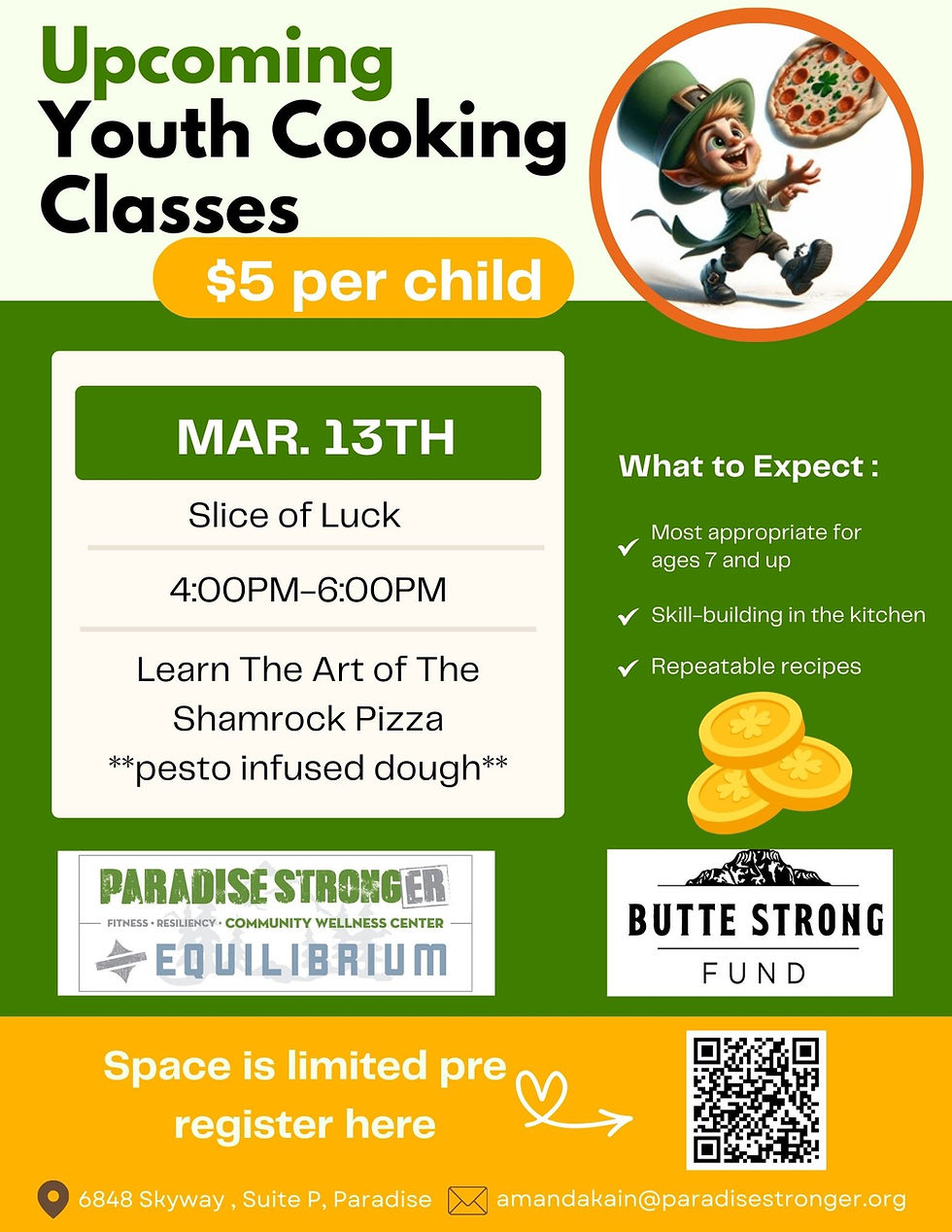 Youth Cooking Class - Slice of Luck