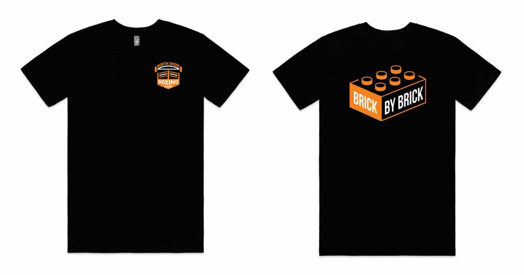 Black "Brick by Brick" Tee Shirt