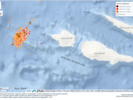 Faial e Pico acordam com sismo 3,6 de magnitude