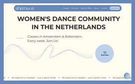 Advanced Website for Dance Studio SHEMUSE