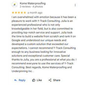 Digitale marketing- en SEO-strategie voor een bouwbedrijf | Google-recensie