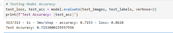 Testing Model Accuracy
