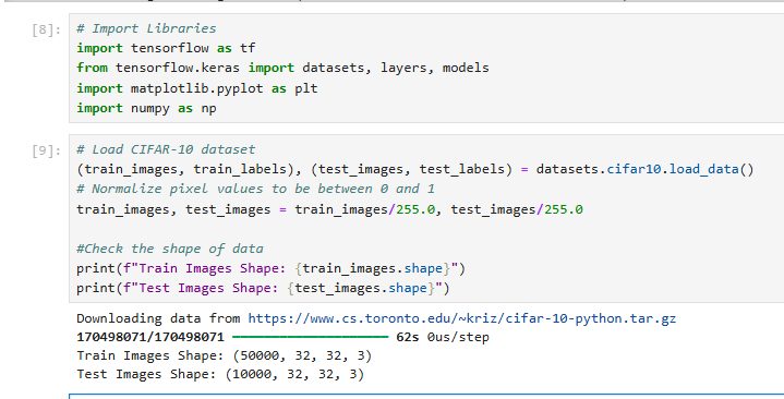 Importing Libraries and Preparing the CIFAR-10 Dataset