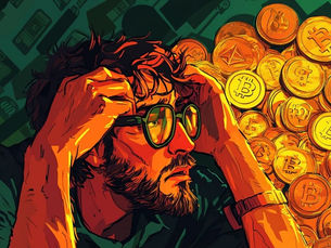 Témoignage arnaque crypto — victime face à un ordinateur après découverte d'une escroquerie à la cryptomonnaie