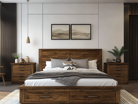 Modern Simplicity: Elevate Your Bedroom with Timeless Wood Tones