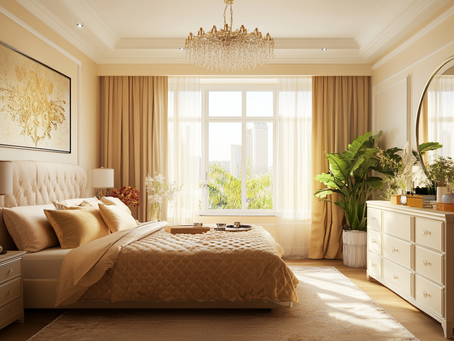 Sunlit Serenity: Elevate Your Bedroom with Timeless Elegance
