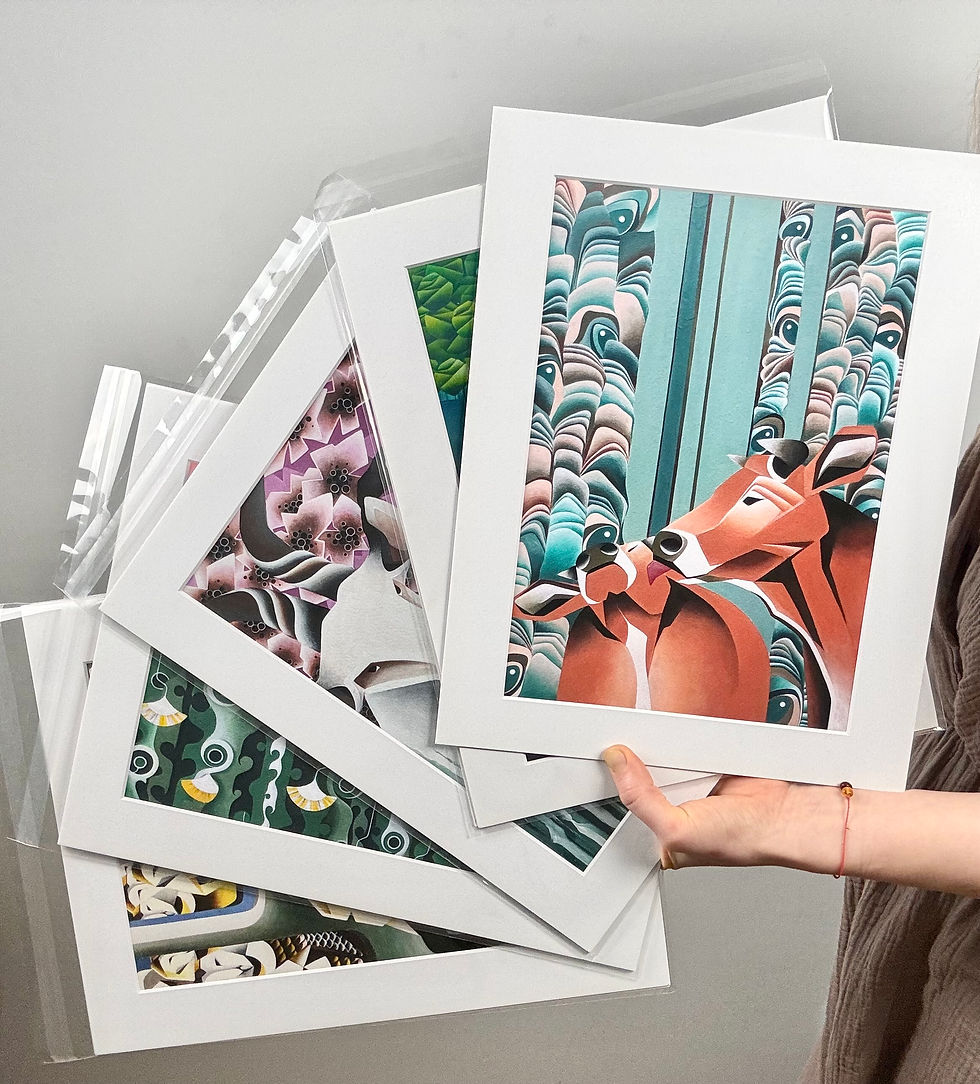Thumbnail: Giclee art print HENS