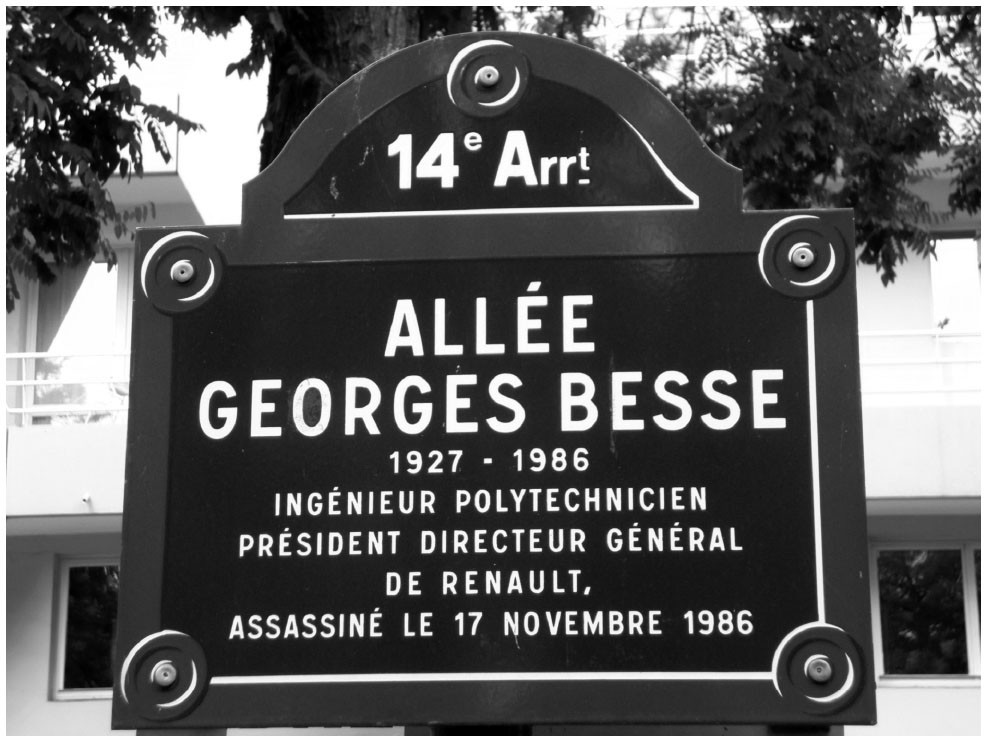 Street in Paris named in Besse's honor.