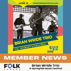Brian Wride Trio @ Springtide Music Festival