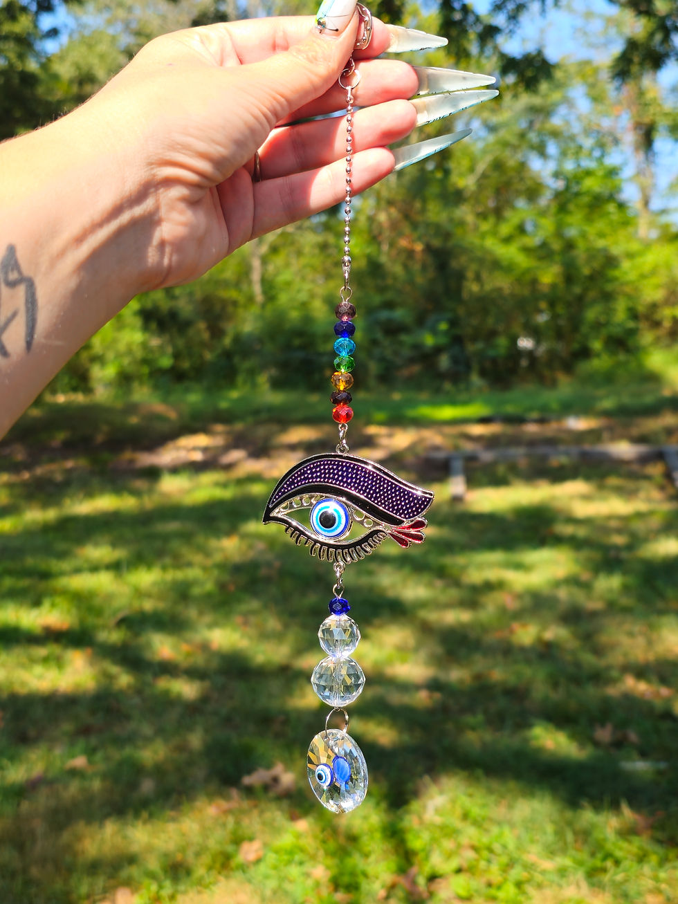 Thumbnail: Metal Evil Eye Hangers