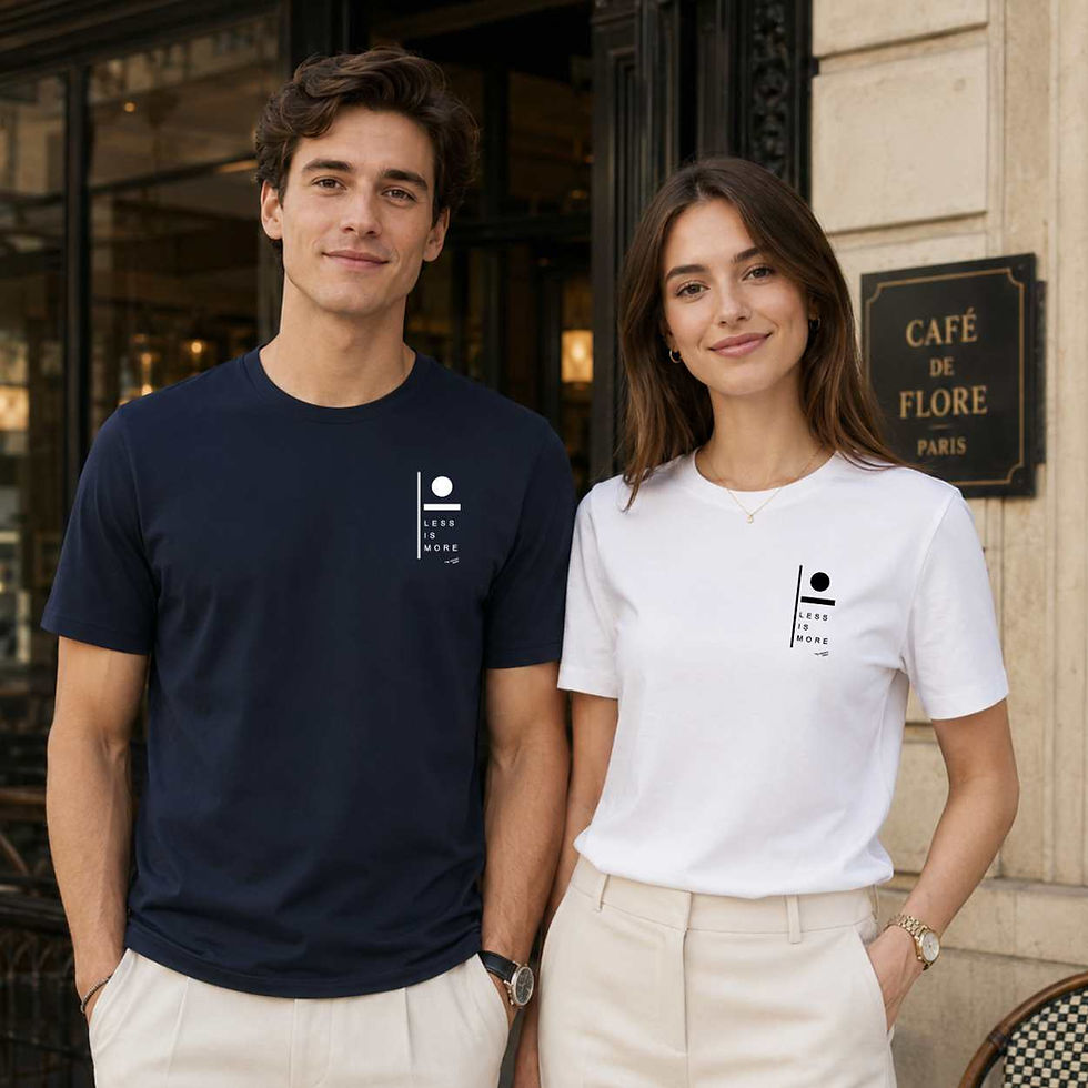 Miniatura: T-shirt in cotone biologico Essential Balance, versatile e essenziale