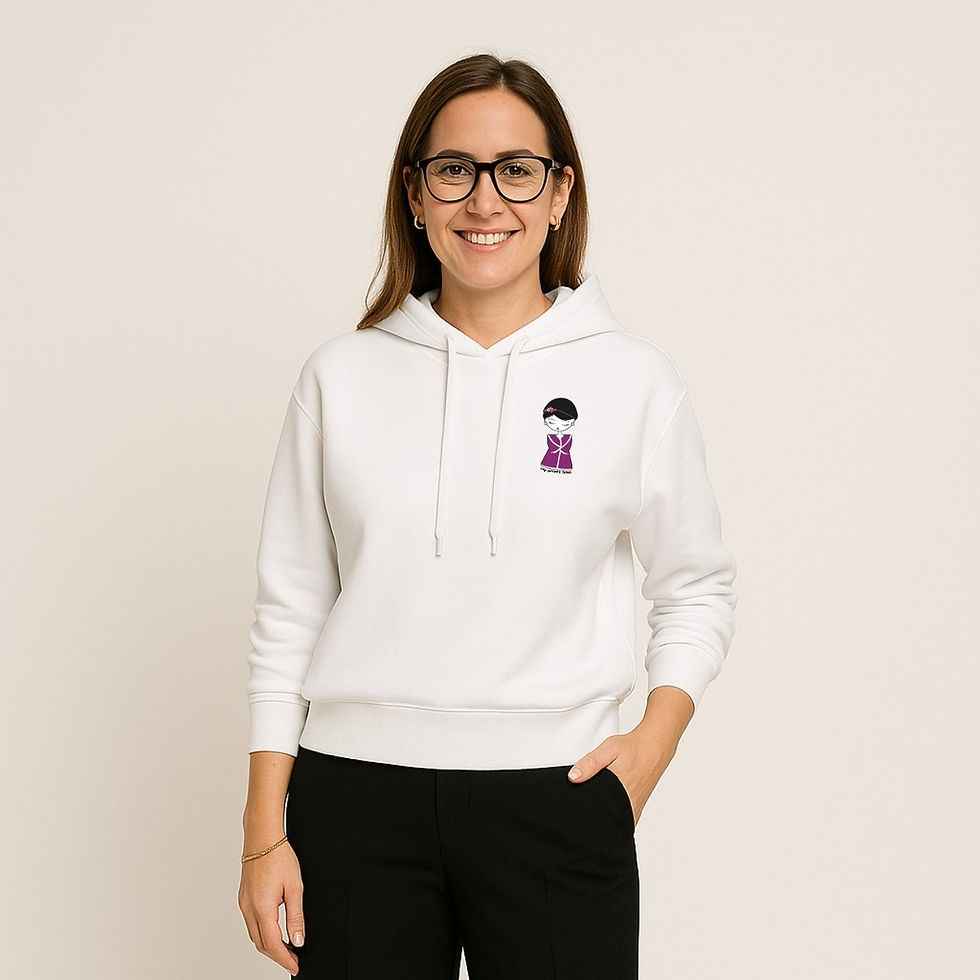 Miniatura: Simbolo di eleganza e resilienza, la felpa con cappuccio "Rose" rappresenta la forza interiore e la bellezza