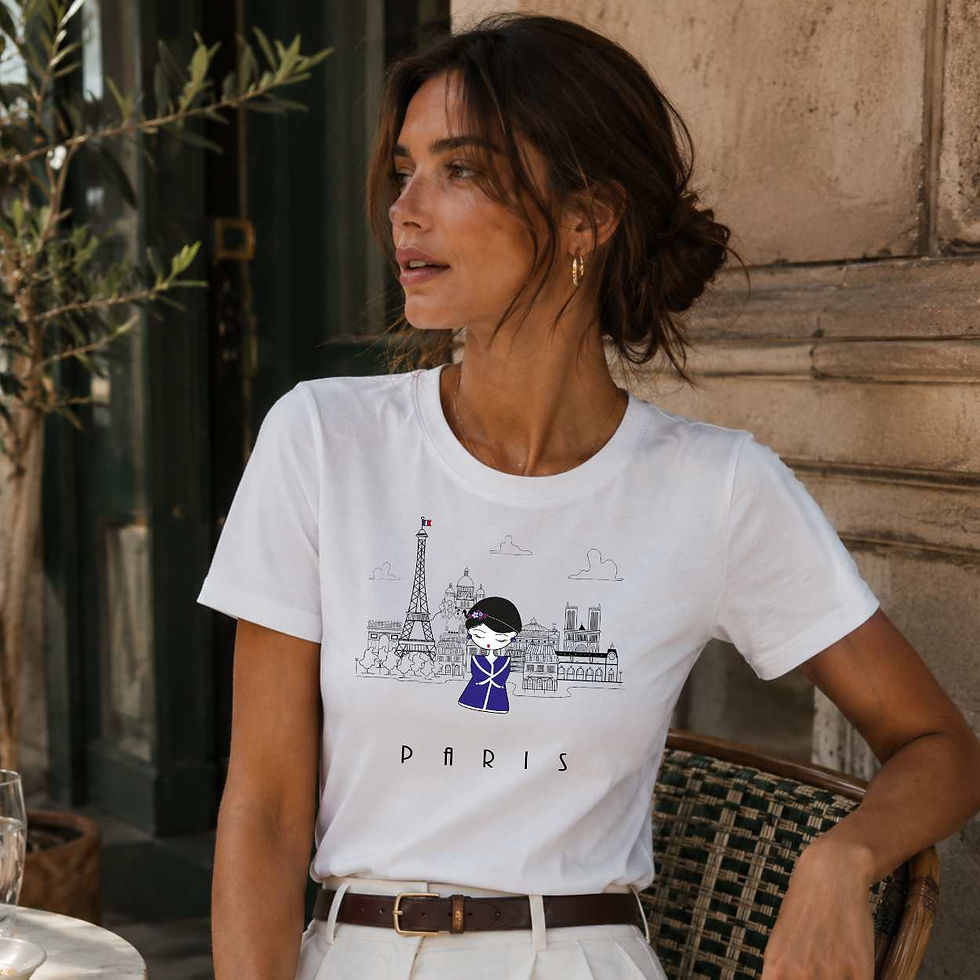 Miniatura: Scopri la nostra maglietta ecologica Paris di My Secret Soul: eleganti, eco-friendly e di tendenza.