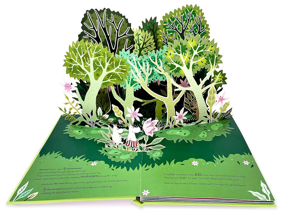 ספר פופ אפ מומינים מחפשים בית