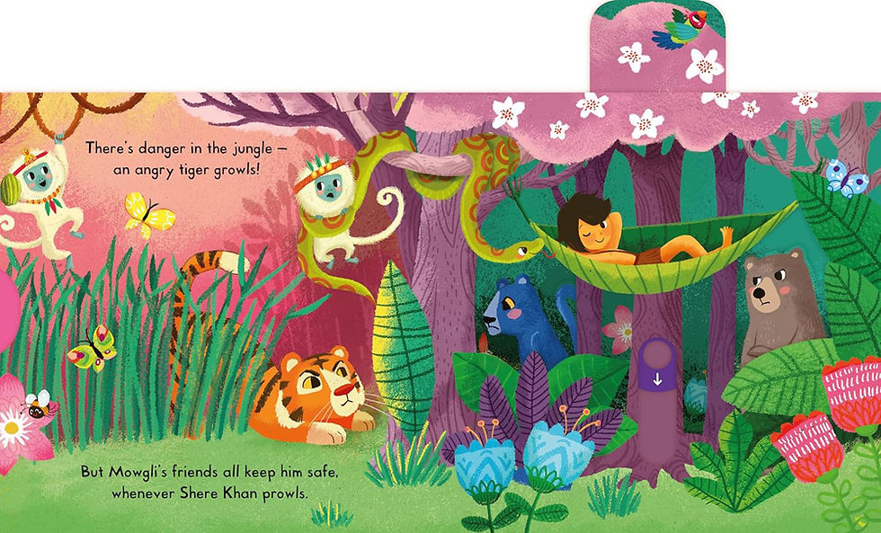 תמונה ממוזערת: ספר משחק ספר הג'ונגל Busy Book The Jungle Book