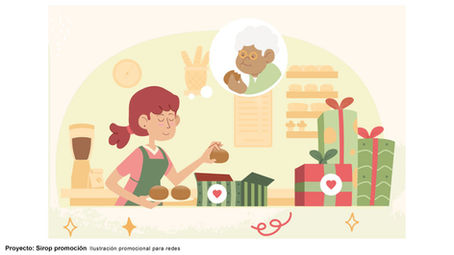 Ilustración operacion comida
