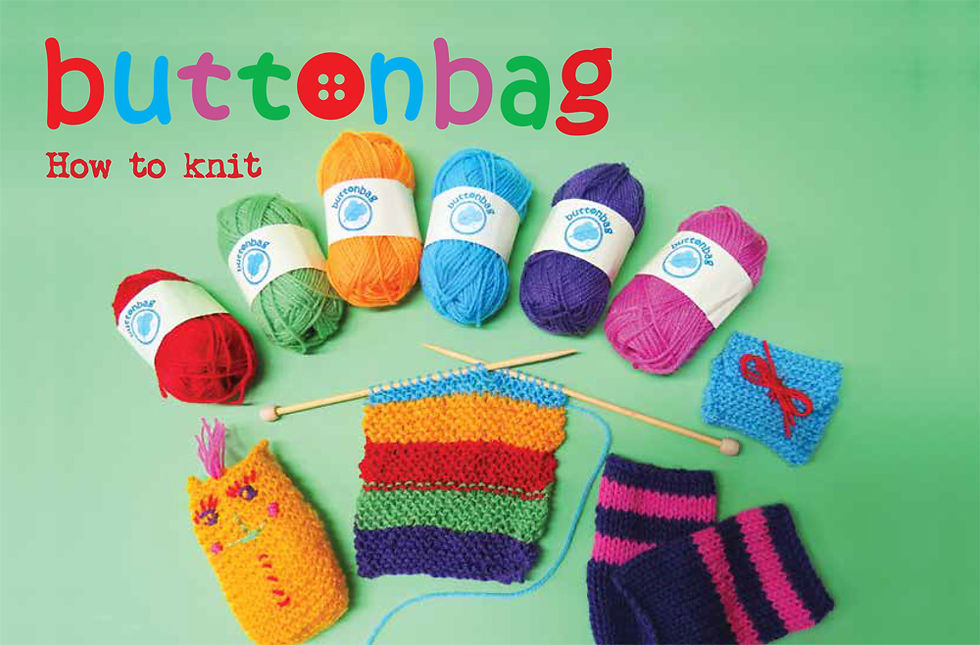 תמונה ממוזערת: Buttonbag ערכת סריגה לילדים