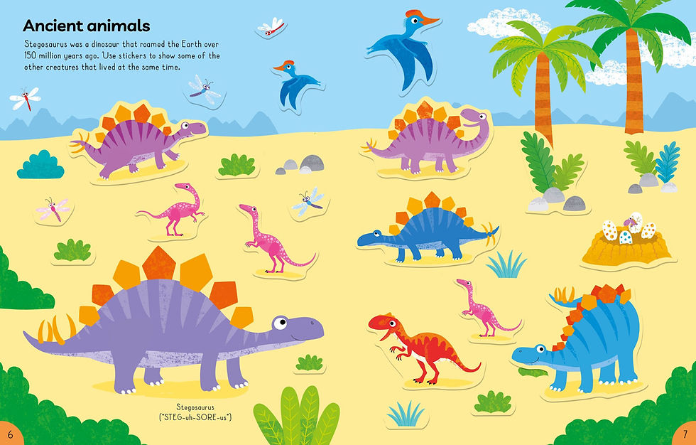תמונה ממוזערת: Big Activity Book Dinosaurs     ספר פעילות לאוהבי דינוזאורים, עם פעילויות מגוונות, מדבקות וכרטיסים ניתקים. בכל עמוד פעילות חד