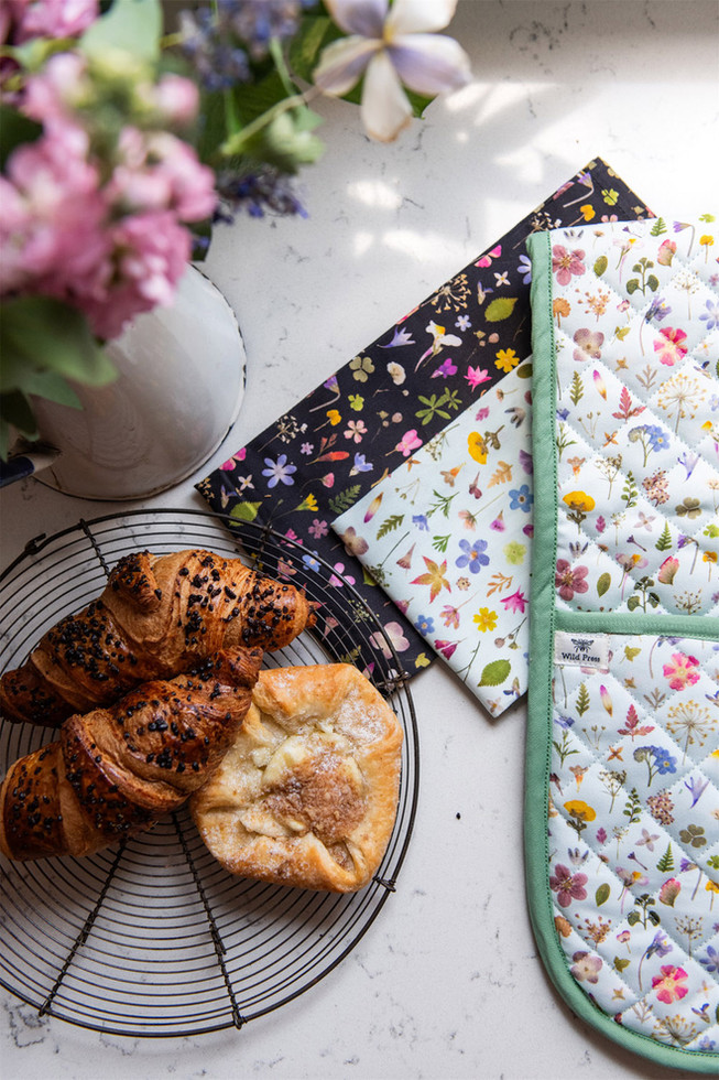 כפפה כפולה למטבח - אחו מנטה