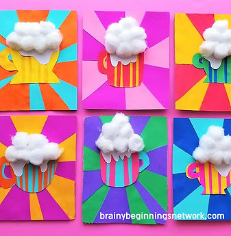 פופ ארט כוסות שוקו