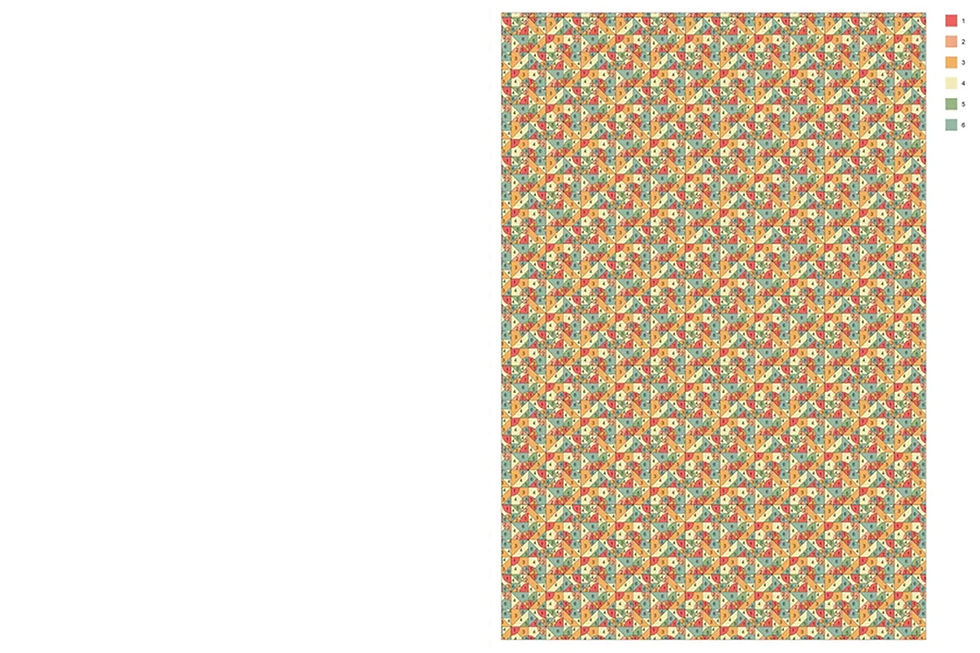 תמונה ממוזערת: צביעה בנקודות לפי מספרים -דוגמאות מרגיעות