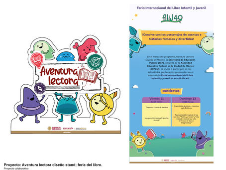 "Reading adventure" stand & poster design