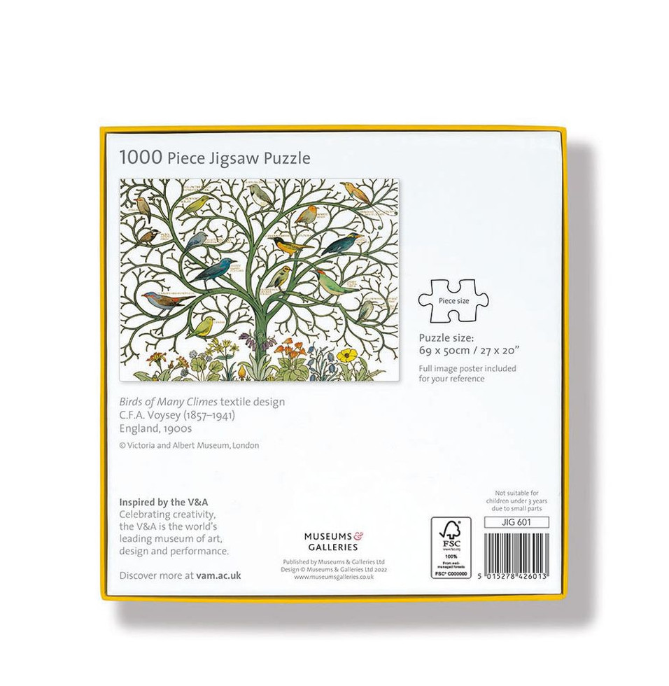 פאזל 1000 חלקים - ציפורים מאזורים שונים