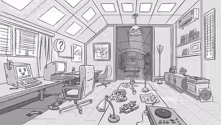Vintage radio station 
