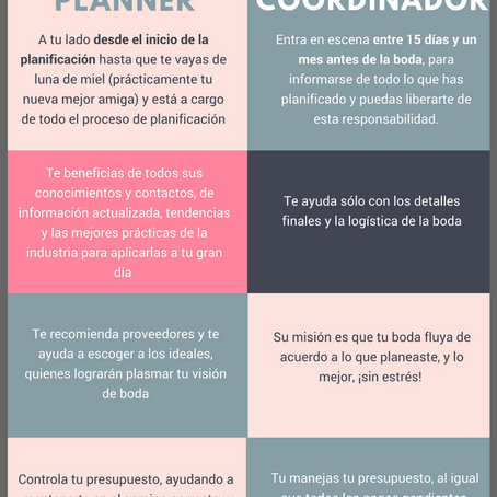 Planner vs. Coordinador del Día