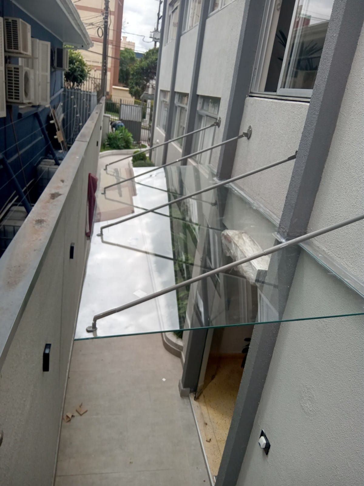 Cobertura suspensa em vidro curitiba