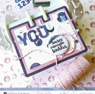 Carte "Source inépuisable de bonheur" par Isa Scrap