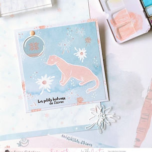 Carte "Les petits bonheurs de l'hiver" par Isa Scrap